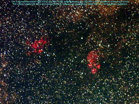 Der Katzenpfotennebel - ein Emissionsnebel im Skorpion (Scorpius)