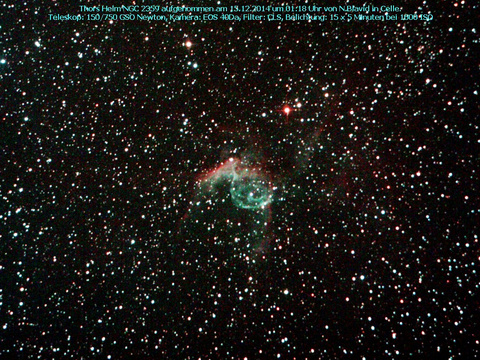 Thors Helm Nebel - ein Emissionsnebel im Großen Hund (Canis Major)
