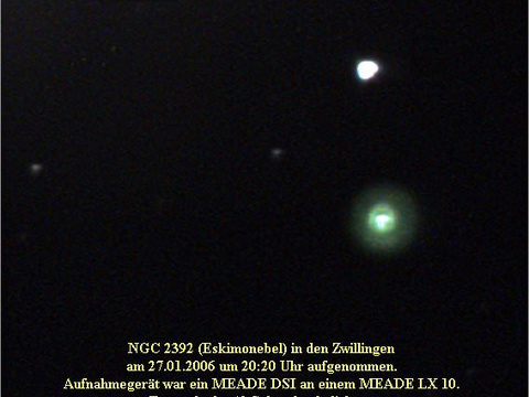Der Eskimonebel - ein planetarischer Nebel in den Zwillingen (Gemini)