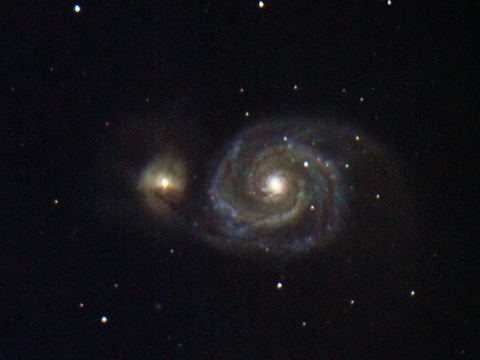 Messier 51 - die Whirlpoolgalaxie in den Jagdhunden (Canes Venatici)