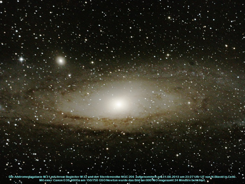 Messier 31 - die Andromedagalaxie in der Andromeda
