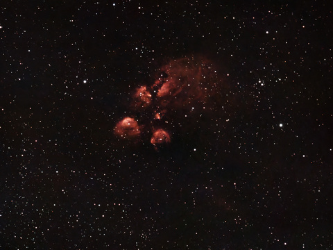 Katzenpfote — Der Katzenpfotennebel NGC 6334 vom 15.-17.9.2025 aufgenommen von Niels mit dem DWARF 3