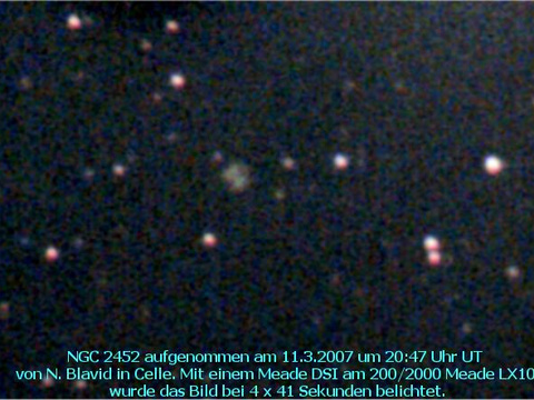 NGC 2452 - ein planetarischer Nebel im Achterdeck (Puppis)