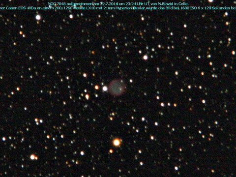 NGC 7048 - ein planetarischer Nebel im Schwan (Cygnus)