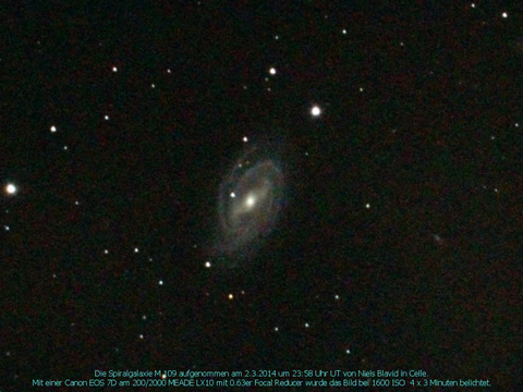 Messier 109 - Balkenspiralgalaxie in der Großen Bärin (Ursa Major)