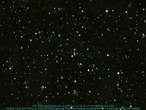 NGC 2358 - ein offener Sternhaufen im Großen Hund (Canis Major)