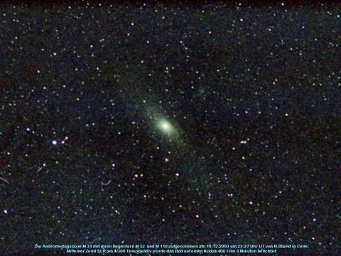 Messier 31 - die Andromedagalaxie in der Andromeda
