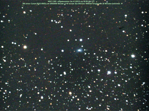 NGC 2163 - ein bipolarer Reflexionsnebel im Orion