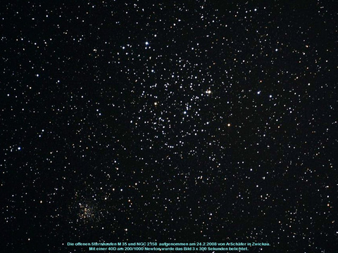 Messier 35 - offener Sternhaufen in den Zwillingen (Gemini)