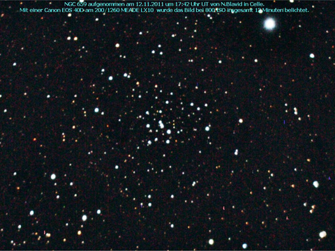NGC 659 - ein offener Sternhaufen in der Cassiopeia