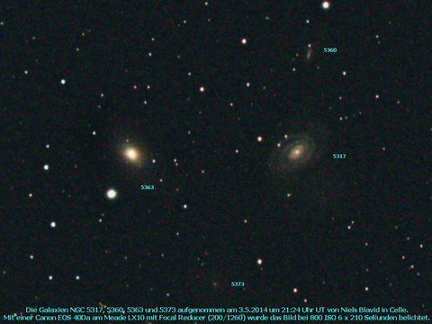 NGC 5360 - eine scheibenförmige Galaxie in der Jungfrau (Virgo)