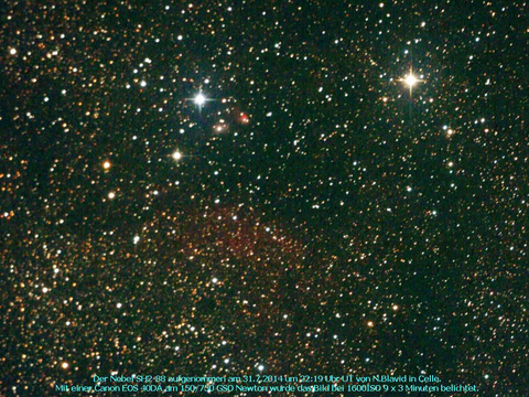 SH2-88 - ein Emissionsnebel im Füchschen (Vulpecula)
