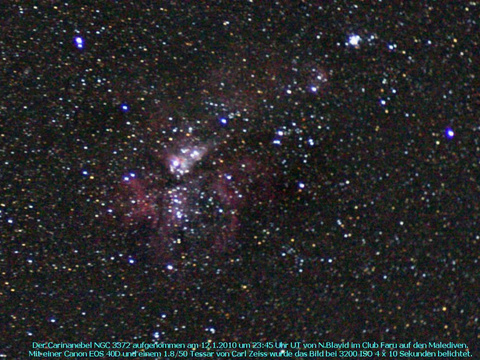 Der Carinanebel - ein Emissionsnebel im Schiffskiel (Carina)