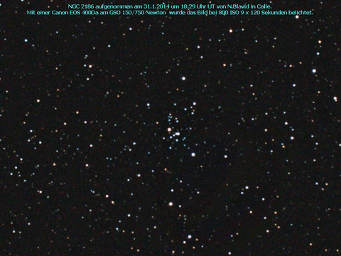NGC 2186 - ein offener Sternhaufen im Orion