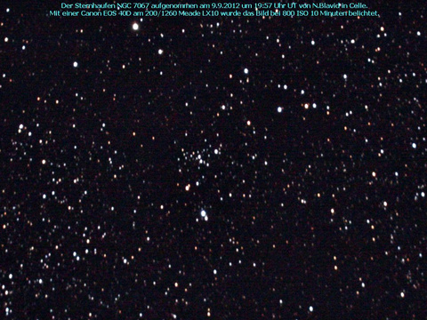 NGC 7067 - ein offener Sternhaufen im Schwan (Cygnus)