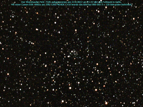 NGC 7226 - ein offener Sternhaufen im Cepheus