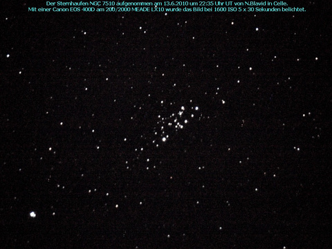 NGC 7510 - ein offener Sternhaufen im Cepheus