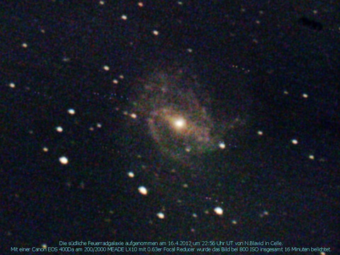 Messier 83 - Südliche Feuerradgalaxie in der Wasserschlange (Hydra)