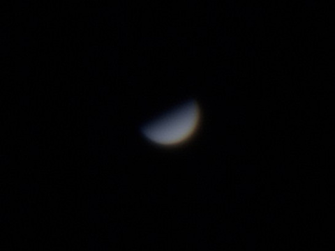 Venus — aufgenommen am 1.11.2015 früh ca. 5 Uhr mit der neuen ALccd5L-IIc Kamera der Sternwarte und einem 10" Dobson + 2fach Barlow