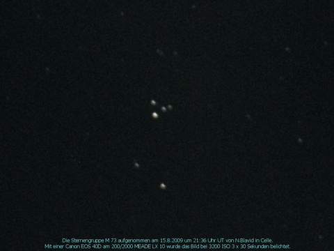 Messier 73 - Sternengruppe im Wassermann (Aquarius)