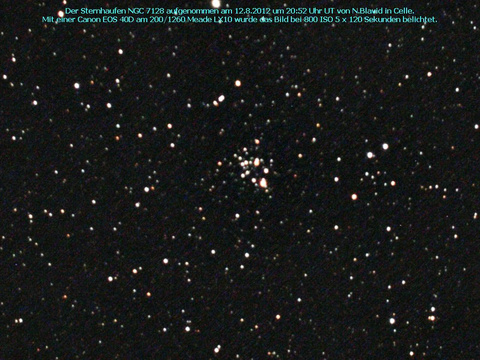 NGC 7128 - ein offener Sternhaufen im Schwan (Cygnus)