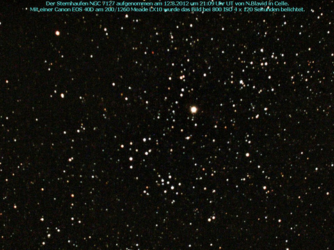 NGC 7127 - ein offener Sternhaufen im Schwan (Cygnus)