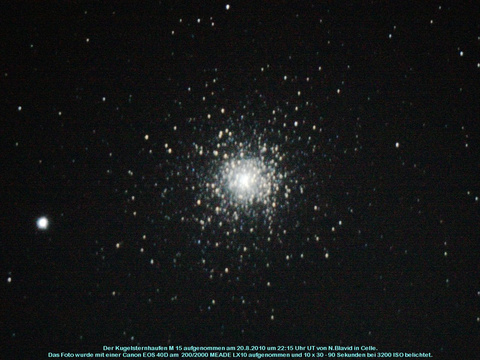 Messier 15 - Kugelsternhaufen im Pegasus (Pegasus)