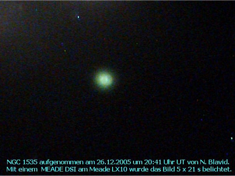 NGC 1535 - ein planetarischer Nebel im Eridanus