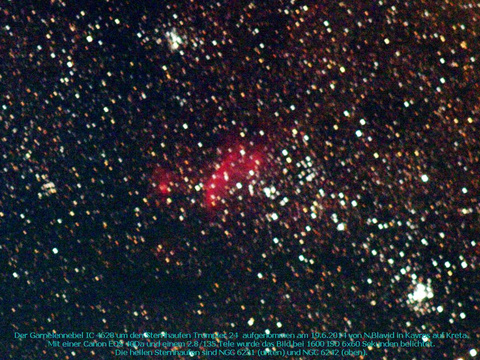 Der Garnelennebel - ein Emissionsnebel im Skorpion (Scorpius)