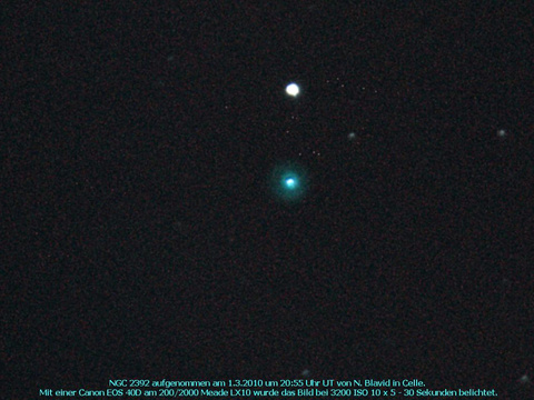 Der Eskimonebel - ein planetarischer Nebel in den Zwillingen (Gemini)
