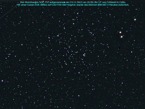 NGC 752 - ein offener Sternhaufen in der Cassiopeia