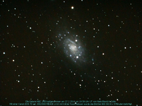 NGC 2403 - Spiralgalaxie in der Giraffe (Camelopardalis)