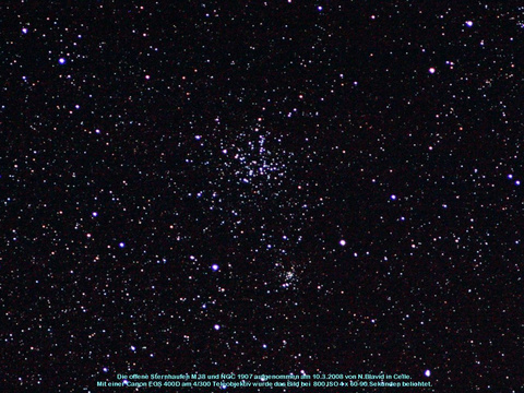 Messier 38 - offener Sternhaufen im Fuhrmann (Auriga)