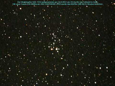 NGC 7234 - ein offener Sternhaufen im Cepheus