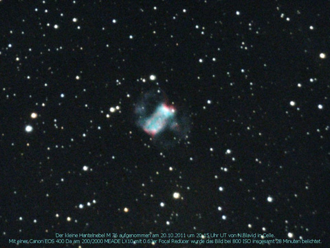 Messier 76 - der Kleine Hantelnebel im Perseus